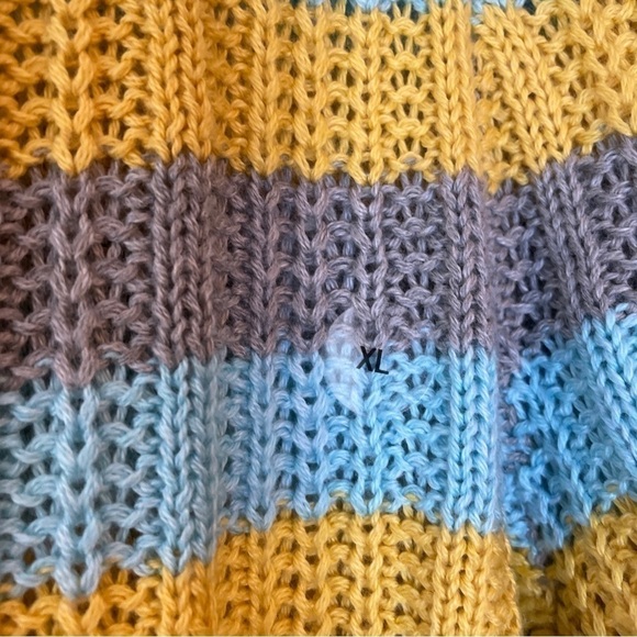 Prince & Fox Striped Crop Sweater Junior Extra Large NWT - Picture 4 of 16